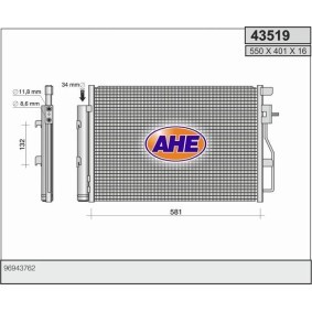 Klimakondensator 43519 von AHE günstig für 157,19 € online kaufen