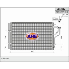 Klimakondensator 43532 von AHE günstig für 162,16 € online kaufen