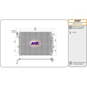 Klimakondensator 43567 von AHE günstig für 183,44 € online kaufen