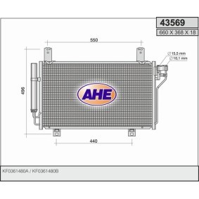 Comprar Condensador, aire acondicionado de AHE 43569 a bajo precio de 178,33 €