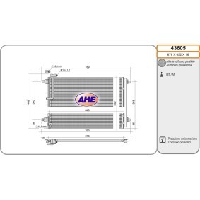 Comprar Condensador, aire acondicionado de AHE 43605 a bajo precio de 210,98 €