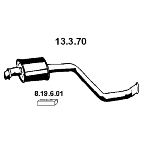 Achetez des Silencieux intermédiaire EBERSPÄCHER 13.3.70 à prix pour 79,93 €