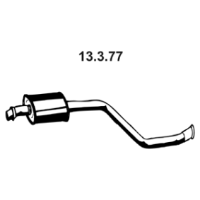 Achetez des Silencieux intermédiaire EBERSPÄCHER 13.3.77 à prix pour 152,97 €