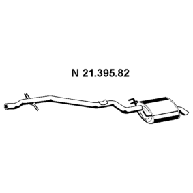 Comprar Silenciador trasero de EBERSPÄCHER 21.395.82 a bajo precio de 363,21 €