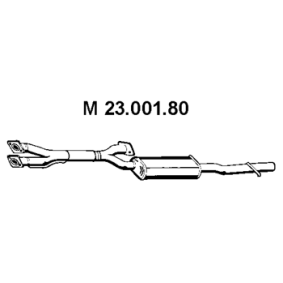 Mittelschalldämpfer 23.001.80 von EBERSPÄCHER günstig für 276,43 € online kaufen