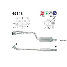 Katalysator 45148 von AS günstig für 409,08 € online kaufen