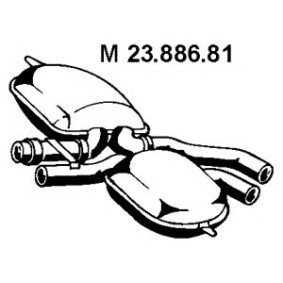 Mittelschalldämpfer 23.886.81 von EBERSPÄCHER günstig für 243,29 € online kaufen