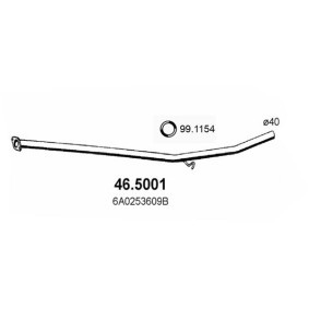 Compre Tubo de escape da ASSO 46.5001 a um preço baixo por 117,78 €