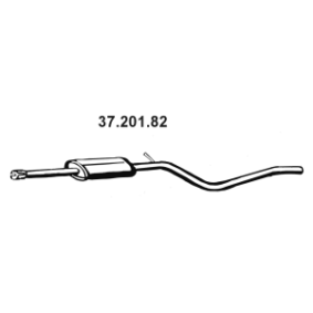 Comprar Silenciador intermedio de EBERSPÄCHER 37.201.82 a bajo precio de 80,80 €