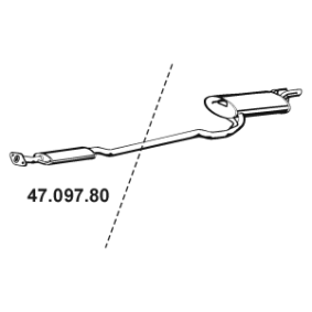 Comprar Silenciador intermedio de EBERSPÄCHER 47.097.80 a bajo precio de 115,72 €