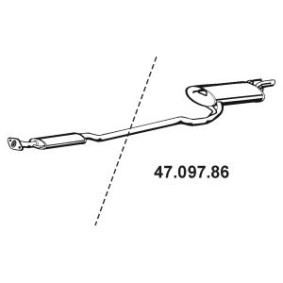 Comprar Silenciador trasero de EBERSPÄCHER 47.097.86 a bajo precio de 106,65 €