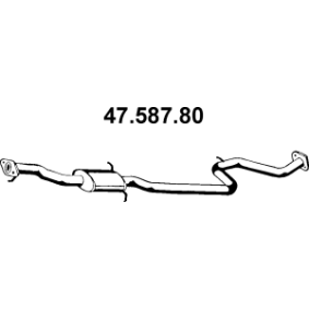 Comprar Silenciador intermedio de EBERSPÄCHER 47.587.80 a bajo precio de 82,65 €