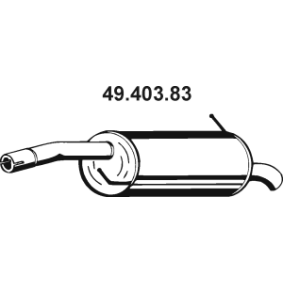 Comprar Silenciador trasero de EBERSPÄCHER 49.403.83 a bajo precio de 82,20 €