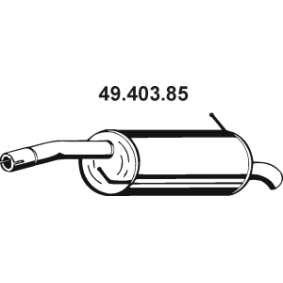 Comprar Silenciador trasero de EBERSPÄCHER 49.403.85 a bajo precio de 85,12 €