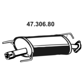 Comprar Silenciador intermedio de EBERSPÄCHER 47.306.80 a bajo precio de 319,19 €
