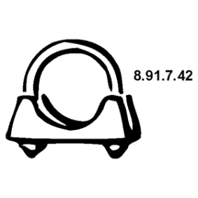 Auspuffschelle 8.91.7.42 von EBERSPÄCHER günstig für 2,83 € online kaufen