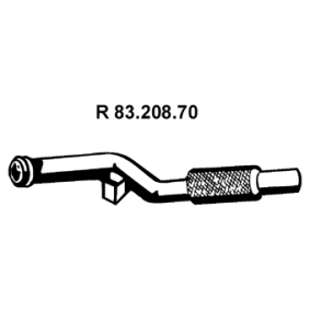 Compre Tubo de escape da EBERSPÄCHER 83.208.70 a um preço baixo por 118,54 €