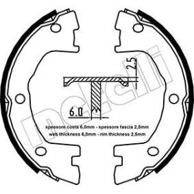 Acquista Ganasce freno a mano da METELLI 53-0097 a buon mercato per soli 50,56 €