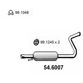 Compre Panela de escape central da ASSO 54.6007 a um preço baixo por 160,58 €