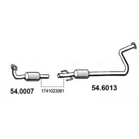 Compre Panela de escape central da ASSO 54.6013 a um preço baixo por 134,30 €