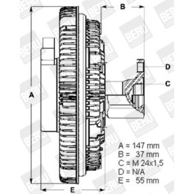 Kjøp Clutch, kjølevifte av BERU LK003 til den lave prisen 2397,19 NOK