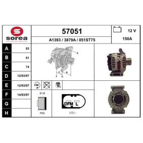 Comprar Alternador de EAI 57051 a bajo precio de 219,71 €