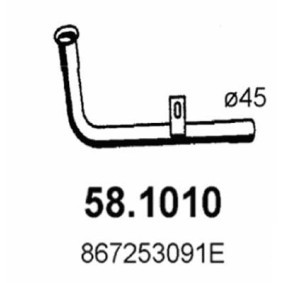 Compre Tubo de escape de ASSO online para Polo II Furgoneta (86CF) a precios moderados