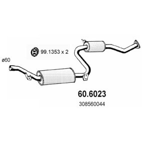 Compre Panela de escape central da ASSO 60.6023 a um preço baixo por 178,17 €