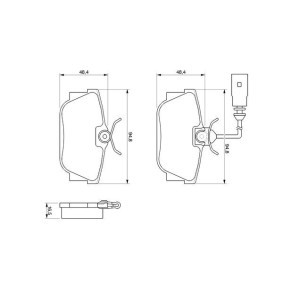 Köp Bromsbelägg av BOSCH 0 986 424 542 till det låga priset 979,69 kr