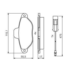 Köp Bromsbelägg av BOSCH 0 986 495 475 till det låga priset 198,96 kr
