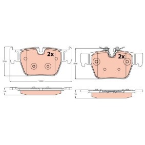 Bremsbeläge GDB2384 für MINI