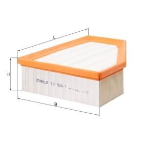 Comprar Filtro de aire de MAHLE ORIGINAL LX 934/1 a bajo precio de 16,26 €