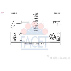 Acquista Kit cavi candele da FACET 4.7107 a buon mercato per soli 84,44 €
