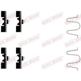 QUICK BRAKE 109-1170 Zubehörsatz, Scheibenbremsbelag SUZUKI BALENO Schrägheck (EG)