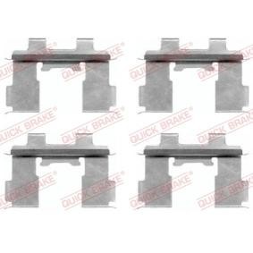 QUICK BRAKE 109-1630 Zubehörsatz, Scheibenbremsbelag SUZUKI BALENO Schrägheck (EG)