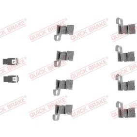 QUICK BRAKE 109-1671 Zubehörsatz, Scheibenbremsbelag SUZUKI JIMNY (FJ)