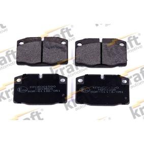 Osta Jarrupalat, levyjarru KRAFT:llä 6001590 edullisesti hintaan 17,87&nbsp;&euro;