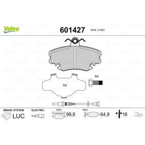 Osta Jarrupalat, levyjarru VALEO:llä 601427 edullisesti hintaan 27,29&nbsp;&euro;