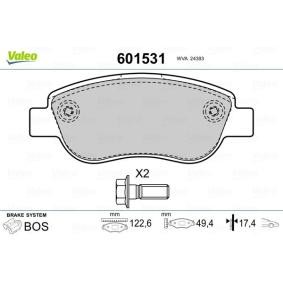 Osta Jarrupalat, levyjarru VALEO:llä 601531 edullisesti hintaan 50,14&nbsp;&euro;