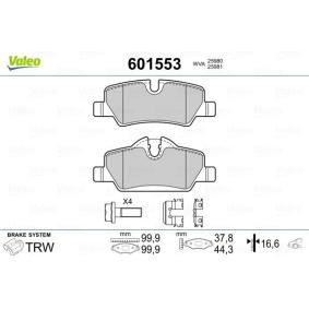 Osta Jarrupalat, levyjarru VALEO:llä 601553 edullisesti hintaan 45,66&nbsp;&euro;