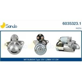 SANDO 6035323.1 Starter MAZDA 6 Stasjonsvogn (GJ, GL) 2.5 185 hk Bensinmotor