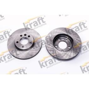KRAFT 6040510 Bremsscheiben VW Transporter 5 Pritsche / Fahrgestell (7JD, 7JE, 7JL, 7JY, 7JZ, 7FD) 2.0 115 PS Otto