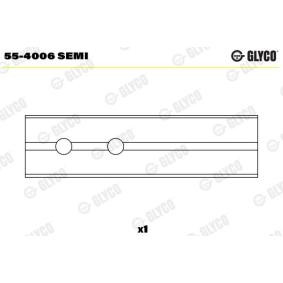 GLYCO 55-4006 SEMI Casquillo de pie de biela MERCEDES-BENZ Clase C Sedán (W204) 1.6 156 cv Motor otto