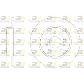ROADHOUSE 61582.00 Bremsscheiben NISSAN Qashqai 2 (J11, J11_) 1.6 130 PS Diesel