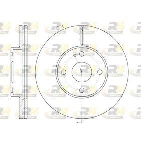 ROADHOUSE 6184.10 Bromsskivor MAZDA FAMILIA 6 (BJ) 2.0 71 hk Diesel