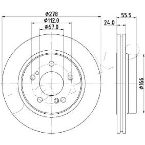 JAPKO 61K18 Disque de frein HYUNDAI ACCENT 4 Stufenheck (RB) 1.4 99 CV Essence