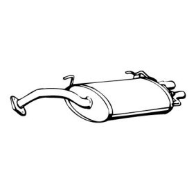 VEGAZ TS-71 Endschalldämpfer TOYOTA CELICA