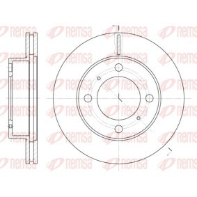 KAWE 6539 10 Bremsscheiben TOYOTA COROLLA Compact (_E10_) 2.0 72 PS Diesel
