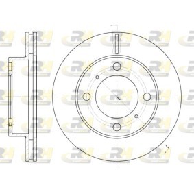 ROADHOUSE 6539.10 Bremsscheiben TOYOTA COROLLA Compact (_E10_) 2.0 72 PS Diesel