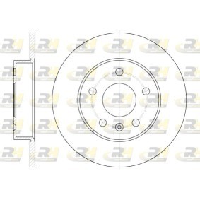 ROADHOUSE 6578.00 Discos de travão OPEL ASTRA J